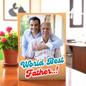 Personalized MDF Wooden Photo Frame Gift For Father